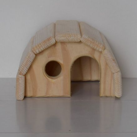 LH - Cozy Wood Hamster House - Perfect Habitat for Your Furry Friend - Handmade