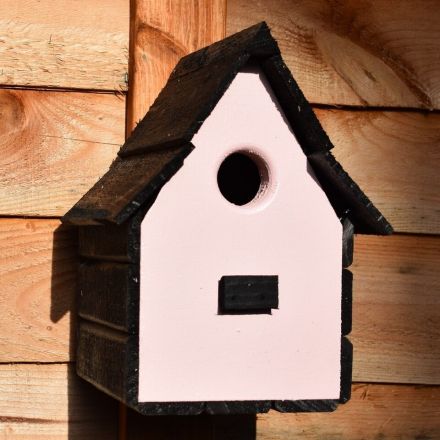 Vintage Rose Bird House Nest box Wood Weather Resistant Handmade Wild Bird