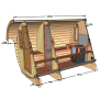 Sauna 330 with Overhang