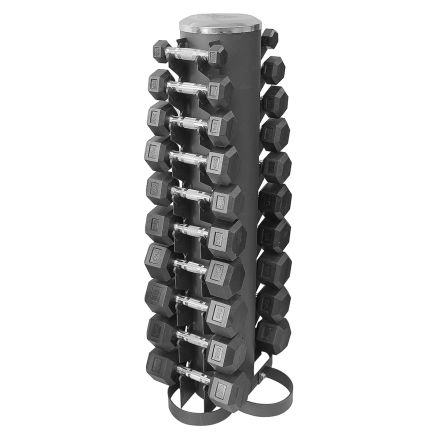 1-10kg Hex Dumbbell + Premium Stand