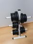 Rack de Discos 28mm + 32x Discos de 1.25KG 28mm / Iron Strength Liquidacion