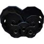 Apus Sport- Disco Hexagonales Olímpicos /Hex rubber coated disc/ olympic plates 1.25Kg- 25Kg