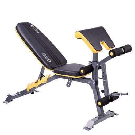 Pack home-gym de musculation complet pas cher avec chaise romaine et  haltères