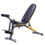 Banco fitness ajustable con accesorios y extensión de piernas LS3061 / HMS