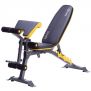 Banco fitness ajustable con accesorios y extensión de piernas LS3061 / HMS