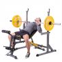 Banco fitness ajustable con accesorios y extensión de piernas LS3061 / HMS