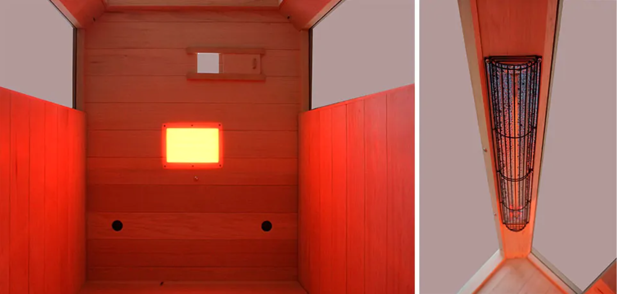 Sauna interior de infrarrojos Redlight / WELLIS
